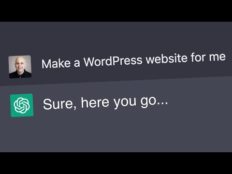 I Didn't Expect This When I Taught ChatGPT How To Make a WordPress Website!